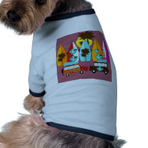 Surfboards Beach Bum Surfing Hippie Vans Pet Clothing