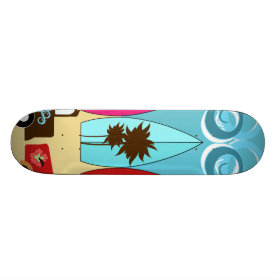Surfboards Beach Bum Surfing Hippie Vans Skateboard Decks