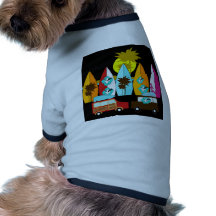 Surfboards Beach Bum Surfing Surfer Hippie Vans Dog Tshirt