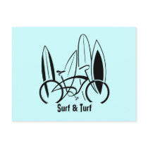 Surfboards & Bike Postcards