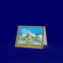Surfed Out Note Card cards