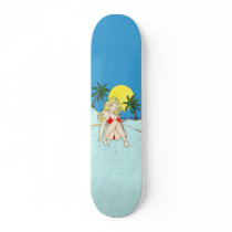 surfer babe deck skateboards