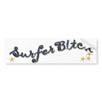 SURFER BITCH Bumper Sticker bumper stickers