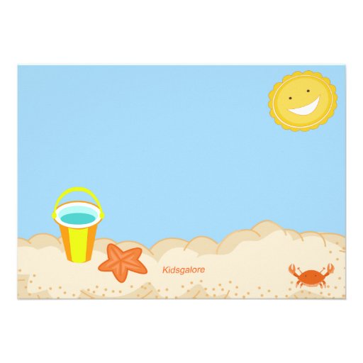 Surfer Boy Beach Party Birthday Invitation