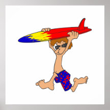 Surfer Boy Posters