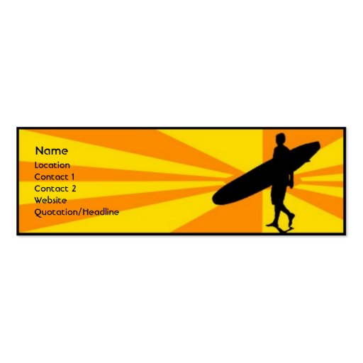 Surfer Business Cards (front side)
