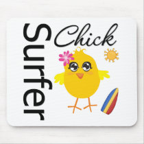 Surfer Chick mousepads by chicktshirts Surfer Chick mousepads