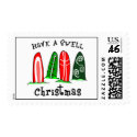 Surfer Christmas Stamps stamp