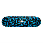 Surfer Collage design in blue Skateboard