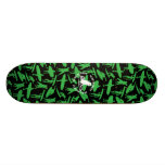 Surfer Collage design in green Skateboard