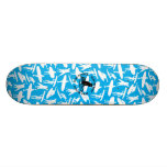 Surfer Collage design in white Skateboard