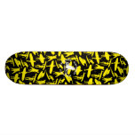 Surfer Collage design in yellow Skateboard