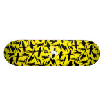 Surfer Collage design on yellow background Skate Boards