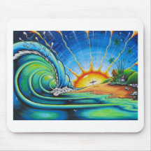 Surfer Design Mousepad