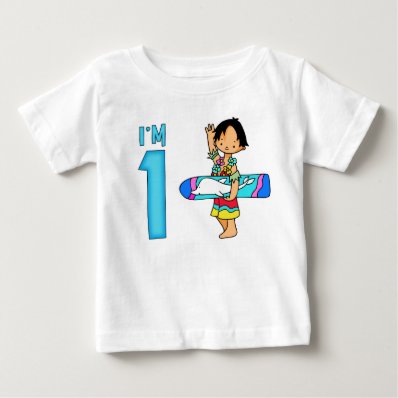 Surfer Dude 1st Birthday Shirt