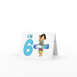 Surfer Dude 6th Birthday Greeting Card