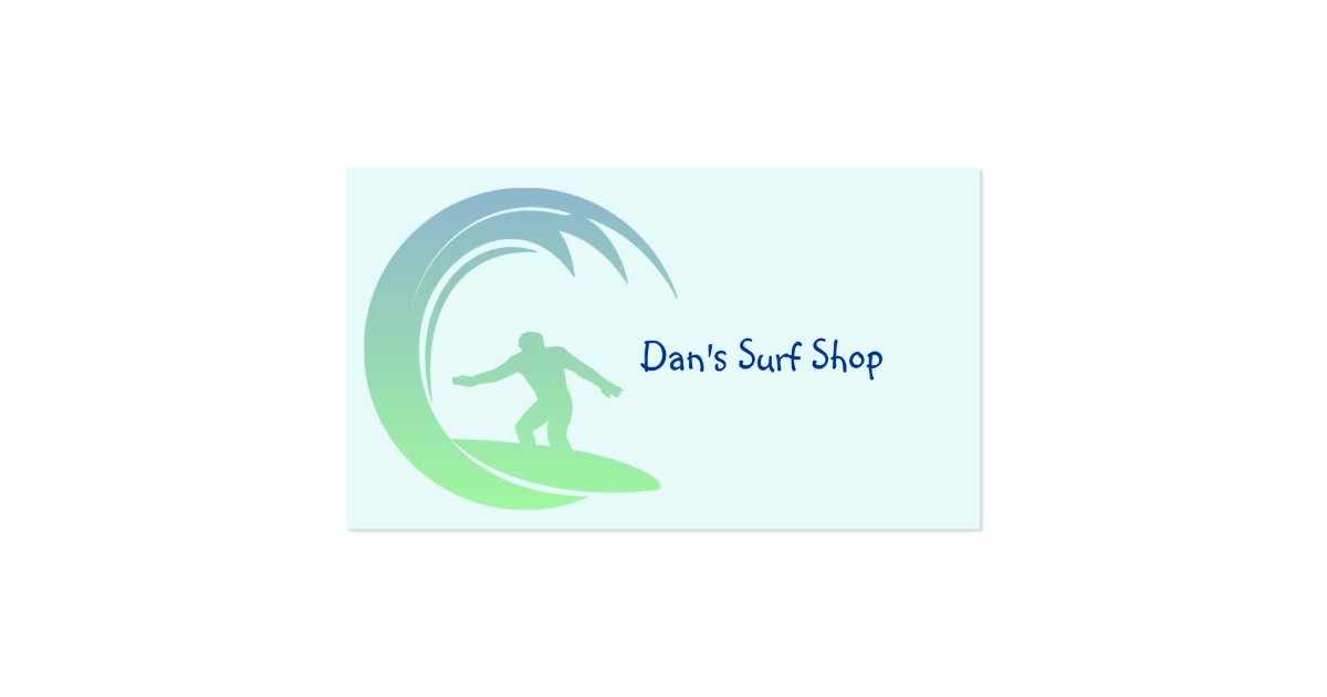 Surfer Dude Customized Business Cards Zazzle