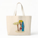 Surfer Dude Long Island Tote Bags
