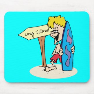 Surfer Dude Long Island mousepad