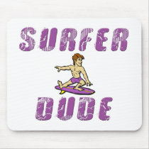 SURFER DUDE mousepads by dgpaulart SURFER DUDE mousepads