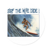 Surfer dude stickers