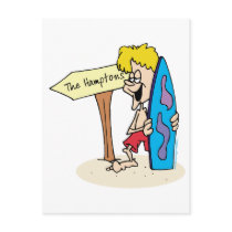 Surfer Dude The Hamptons Post Cards