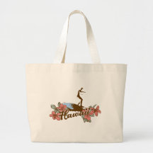 surfer girl beach hawaii surf hawaiian canvas bags