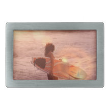Surfer Girl Belt Buckle