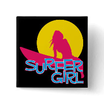 Surfer Girl buttons