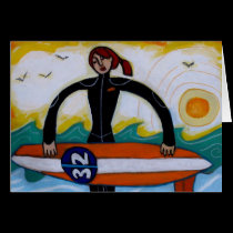 Surfer Girl cards