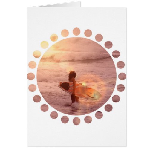 Surfer Girl Greeting Card