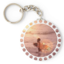 Surfer Girl Keychain