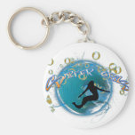 Surfer Girl Keychain