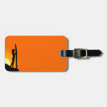 Surfer Girl Luggage Tag