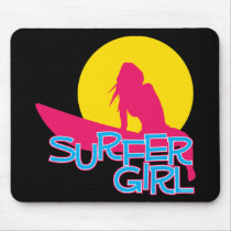Surfer Girl Mouse Pad