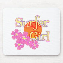 Surfer Girl Mouse Pads