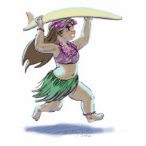 Surfer Girl photo sculptures