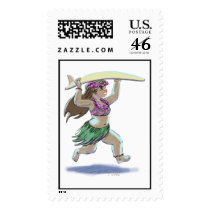 sUrFeR gIrL postage by raycasso sUrFeR gIrL postage