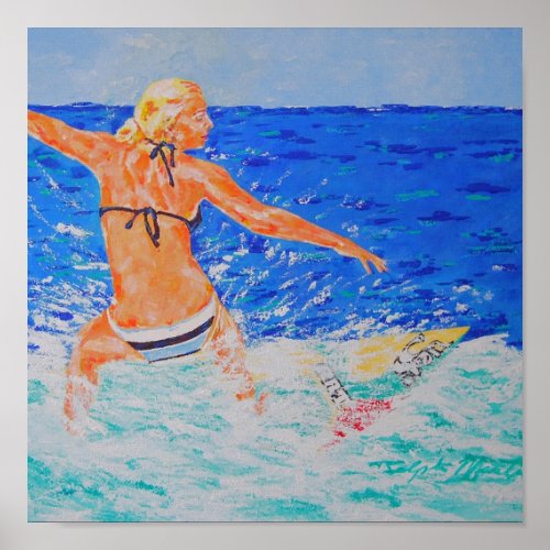 Surfer Girl print