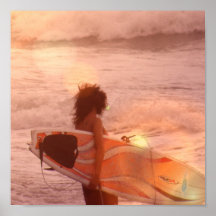 Surfer Girl Poster Print