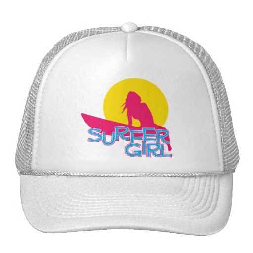 Surfer Girl Trucker Hat Zazzle