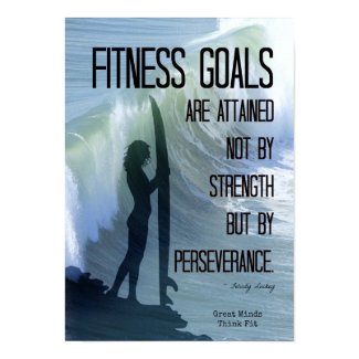 Surfer Girl with Fitness Goals! Print
