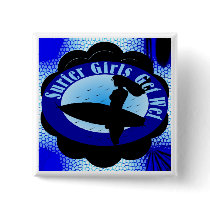 Surfer Girls Get Wet Pin