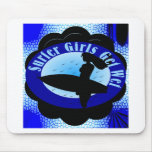 Surfer Girls Get Wet Mouse Pads