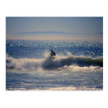 Surfer in Huntington Beach, California Postcard