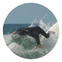 Surfer In Ocean Beach stickers