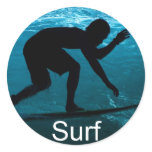 surfer in sea stickers