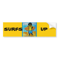 Surfer Joe bumper stickers by Dachshunds_by_Joanne Surfer Joe bumper stickers