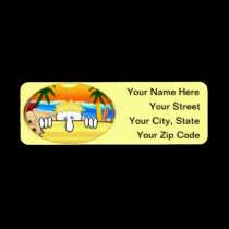 Surfer Kilroy Address Label