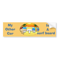 Surfer Kilroy Bumper Sticker bumper stickers